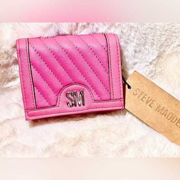 Steve Madden Pink Quilted Wallet - Picture 2 of 5